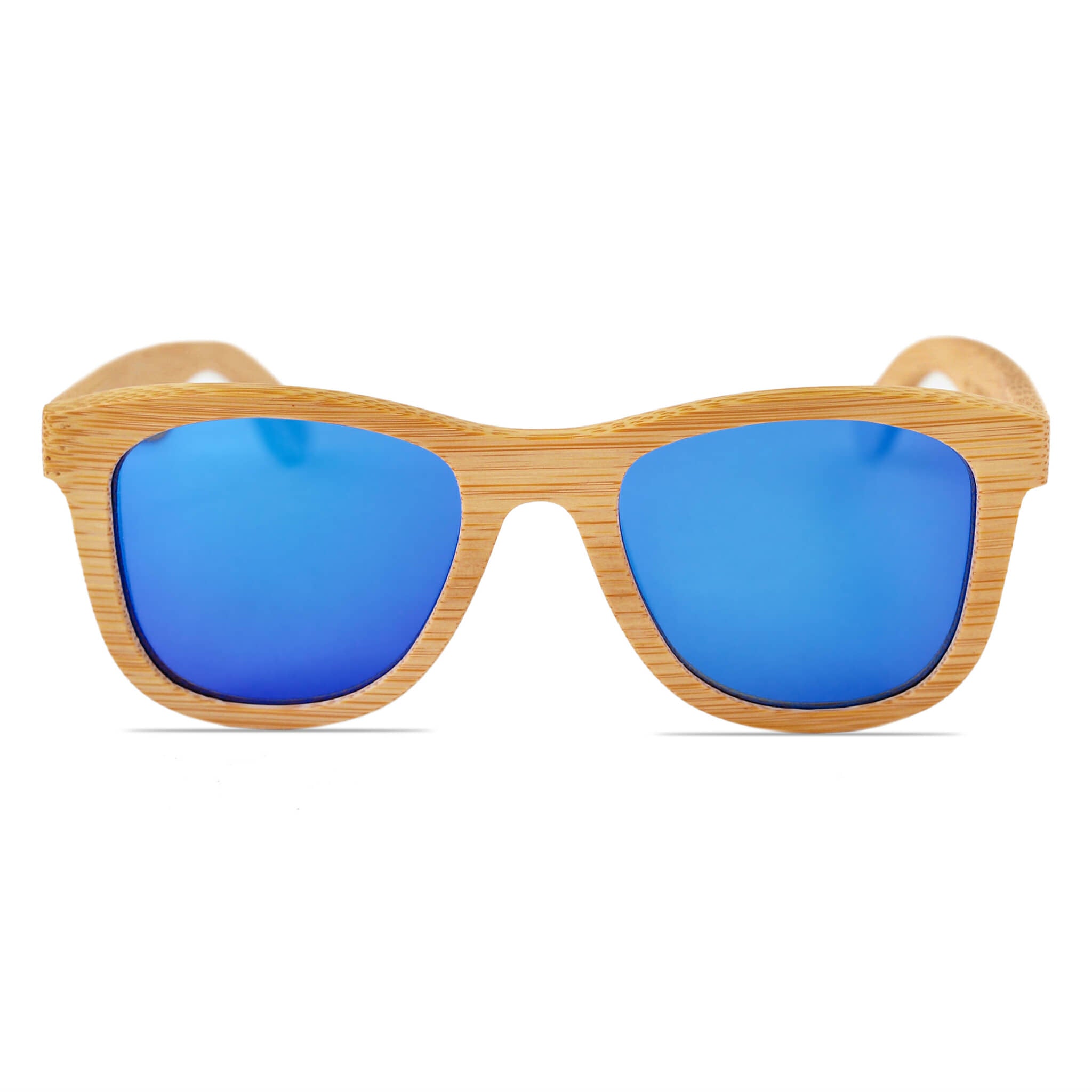 Men's Polarized Rectangular 'Spicoli' Wood Sunglasses — Eye Shop Direct